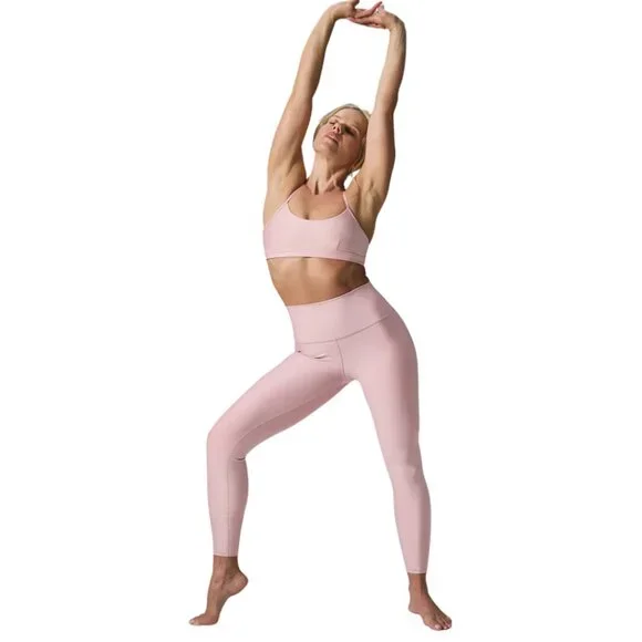 Alo Yoga 7/8 High-Waist Airlift Legging in Ballet Pink - Picture 3 of 6